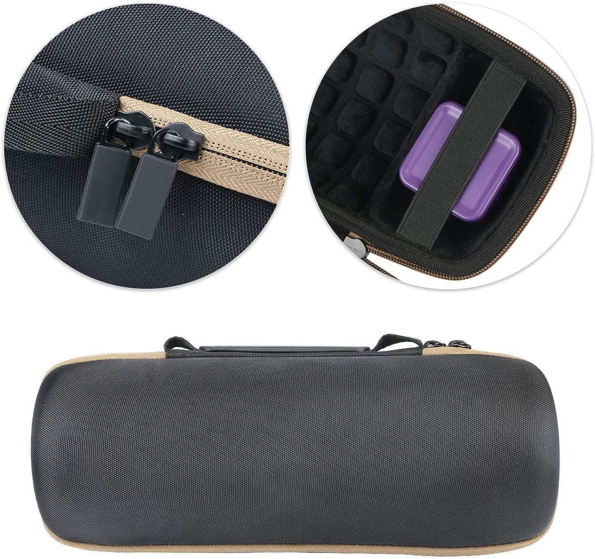 co2CREA Hart Reise Schutz Hülle Etui Tasche für JBL Charge 4 / JBL Charge 5 Tragbarer Bluetooth Laut
