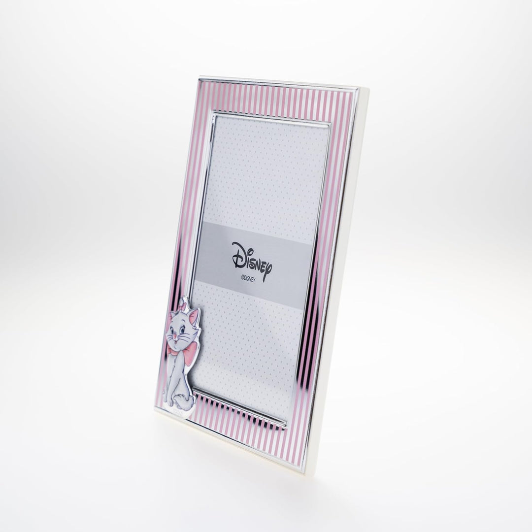 VALENTI & CO. Disney Baby - Minou Aristocats Bilderrahmen in Silber für Kinder, Geschenkidee für Tau