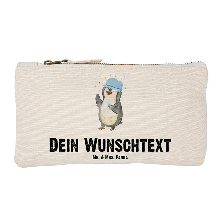 Mr. & Mrs. Panda Waschtasche personalisiert Pinguin Duschen Grösse S Klein - Personalisierte Geschen