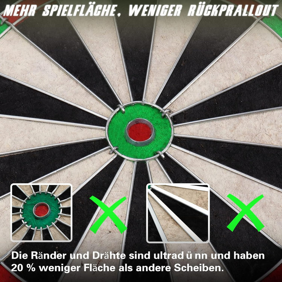 Seydrey Dartscheibe Kork Dartscheibe mit Pfeilen Offizielles Steeldartscheibe Dartscheibe Steeldart