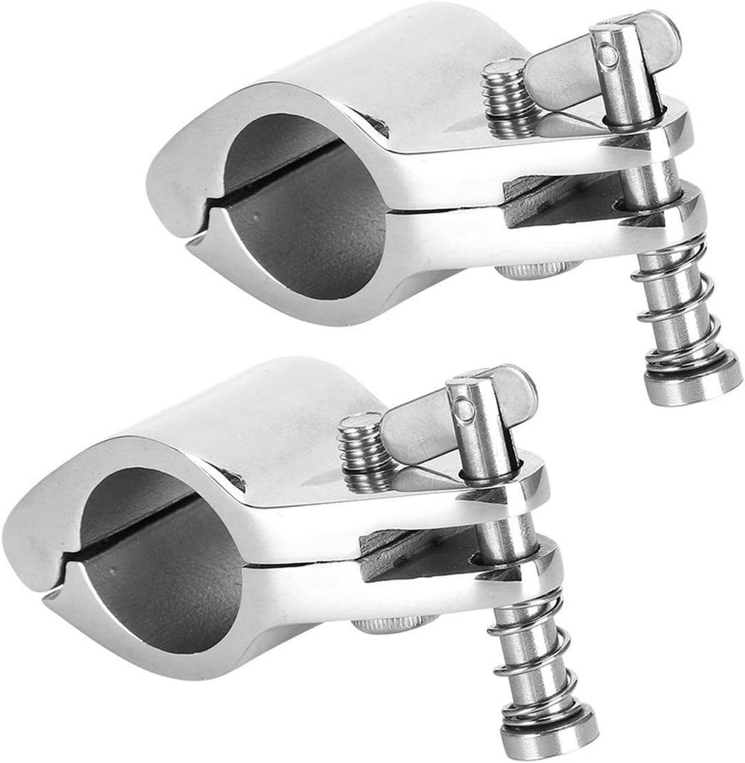 Jaw Slide Hardware Marine Jaw Slide Bimini Top Scharnierschienenhalterung 2 Stück Stahlboot klappbar