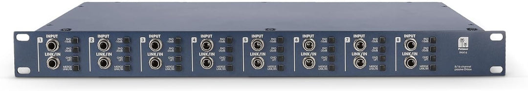 Palmer PAN 16 ; 19" DI-Box 8 Kanal passiv, 8 Kanal passiv
