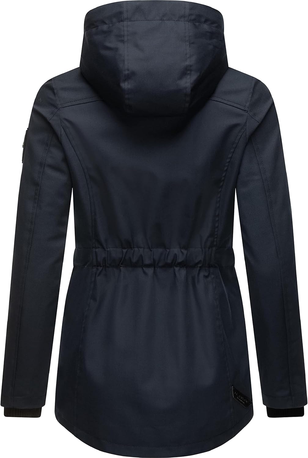 MARIKOO Damen Leichter Übergangsparka mit Kapuze Babetaa Prc XS Navy, XS Navy
