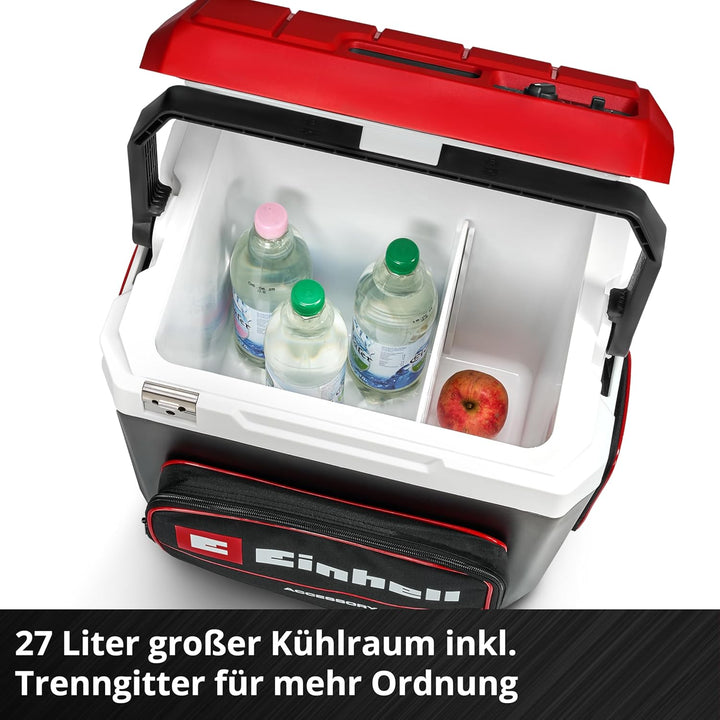 Einhell Akku-Kühlbox TE-COL 18/27 Li-Solo Power X-Change (18 V, 27 Liter, Kühlen und Warmhalten, Hyb