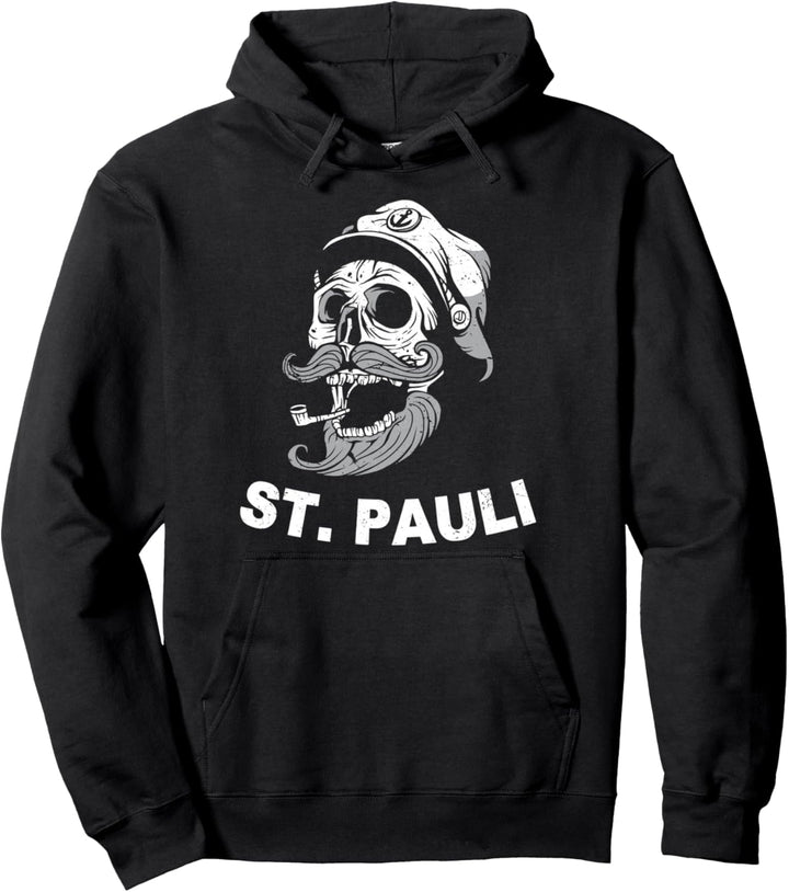 Sankt Pauli Seemann Seefahrer Totenkopf Hamburg Pullover Hoodie