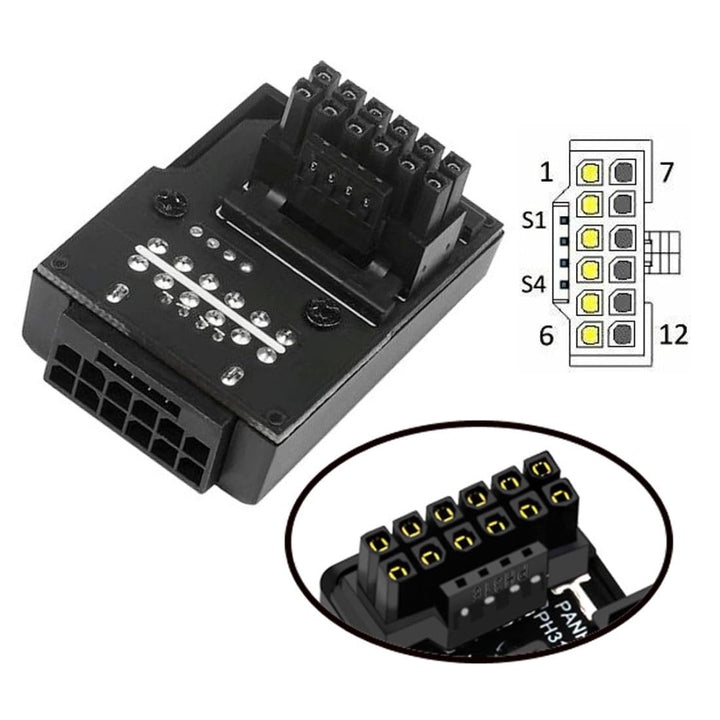 chenyang ATX3.0 PCI-E 5.0 12VHPWR 16Pin Power Modular 90 Degree Down Angled Connector Adapter for 30