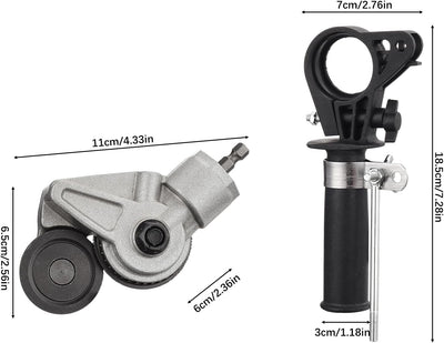 ADWOLT Elektrisches Bohrplattenschneider-Set,Blechschneider-Zubehör,2500–4500 U/min,schneller Metall