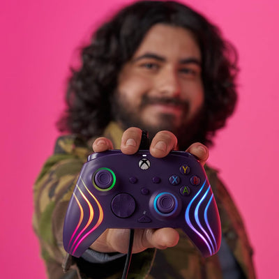 PDP Xbox Afterglow Wave Kabelgebundener Controller Lila