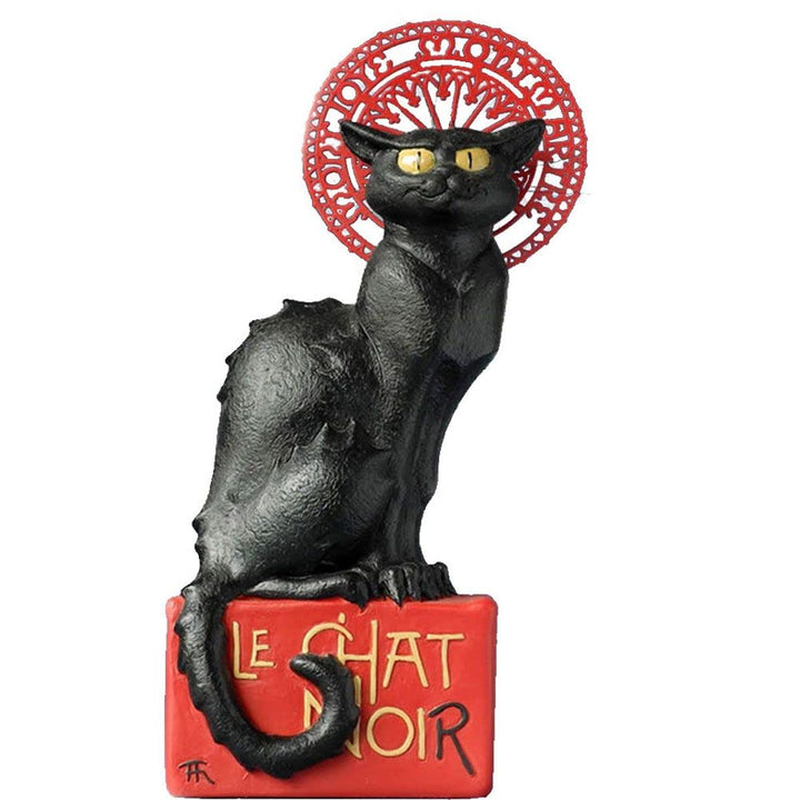 Figur Le chat noir nach Théophile-Alexandre Steinlen, orig Parastone, schwarze Katze