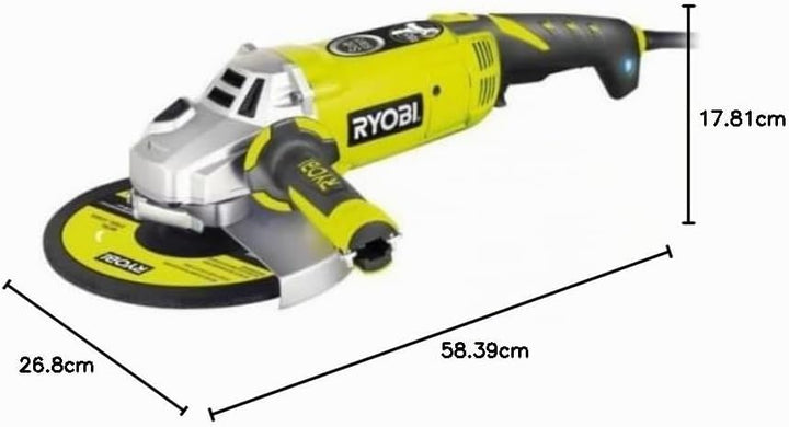 Ryobi 5133002193 Winkelschleifer, 2000 W, Norme abgewinkelt, abgewinkelt