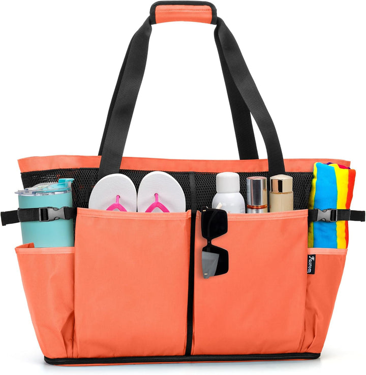 Fasrom Extra Grosse Netz Strandtasche, Übergrosse Strandtasche für Strandausflug (Patent Angemeldet)
