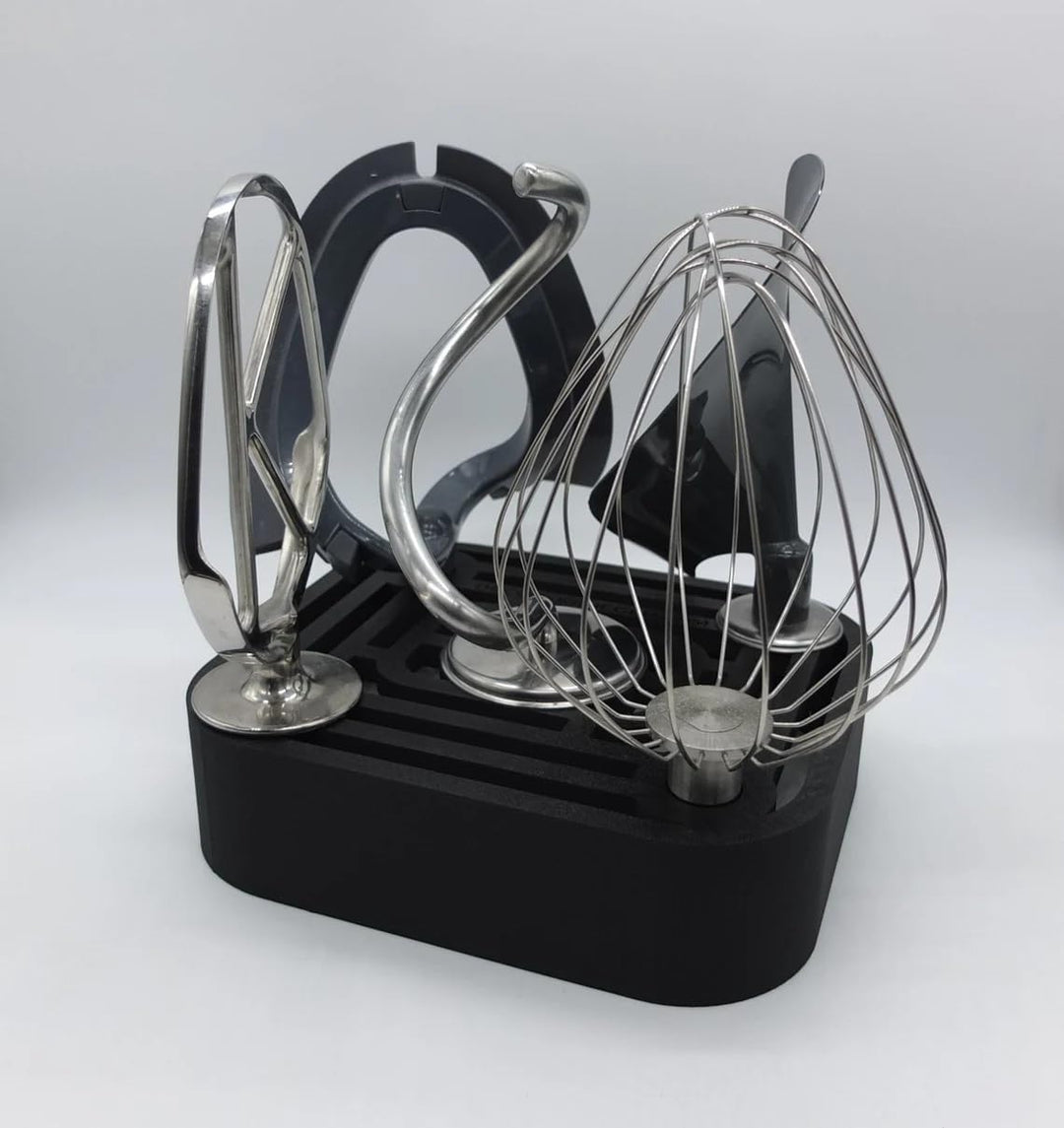Halter Aufsteller für Kenwood Chef für 5 Aufsätze Art Deco Stil (Light Gray), Light Gray