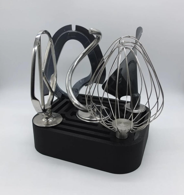 Halter Aufsteller für Kenwood Chef für 5 Aufsätze Art Deco Stil (Light Gray), Light Gray