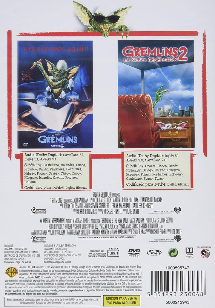 Pack Gremlins + Gremlins 2