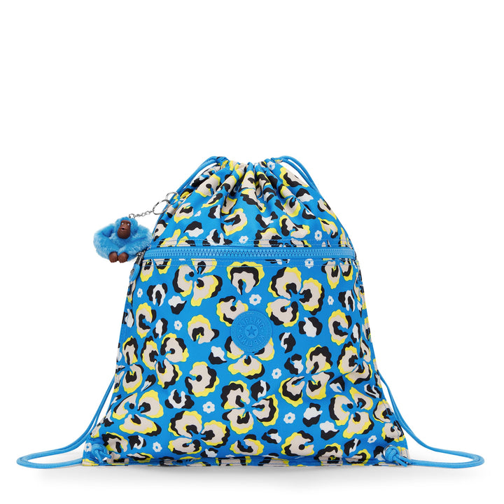 Kipling SUPERTABOO Rucksäcke, 39.5x0x45, Leopard Floral (BLAU), Leopard Floral