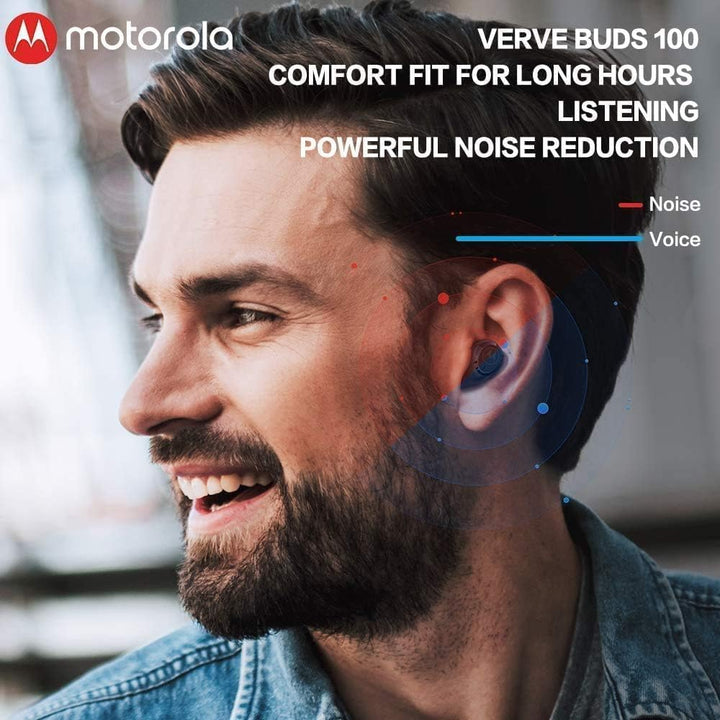 Motorola Lifestyle Vervebuds 100 - Bluetooth In-Ear Kopfhörer (kabellos) - 14 Std - IPX5 Waterproof