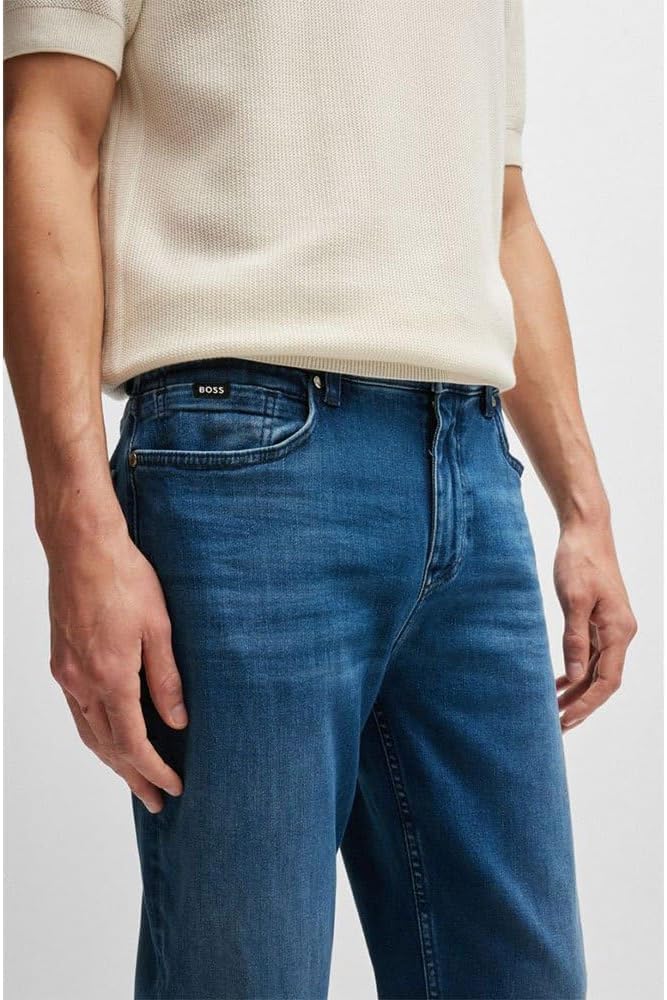 BOSS Herren Hugo Boss H-re.maine Jeans 30W / 34L Mittelblau420, 30W / 34L Mittelblau420
