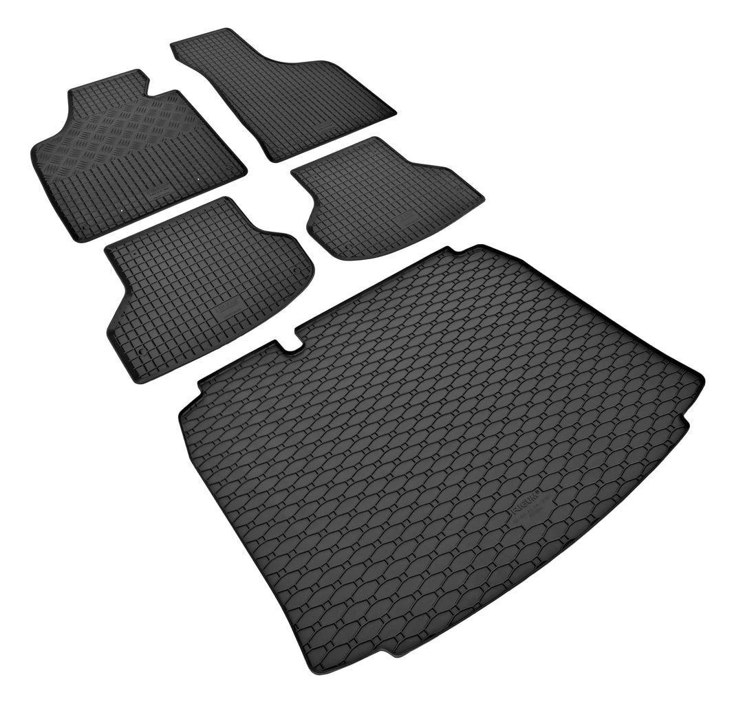 Stylisches Gummi- und Kofferraumwanne Set geeignet für Audi A3 8P Sportback ab 2004 bis 2012 - Schüt