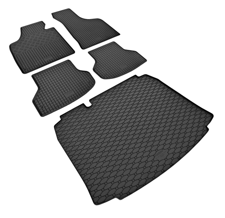 Stylisches Gummi- und Kofferraumwanne Set geeignet für Audi A3 8P Sportback ab 2004 bis 2012 - Schüt