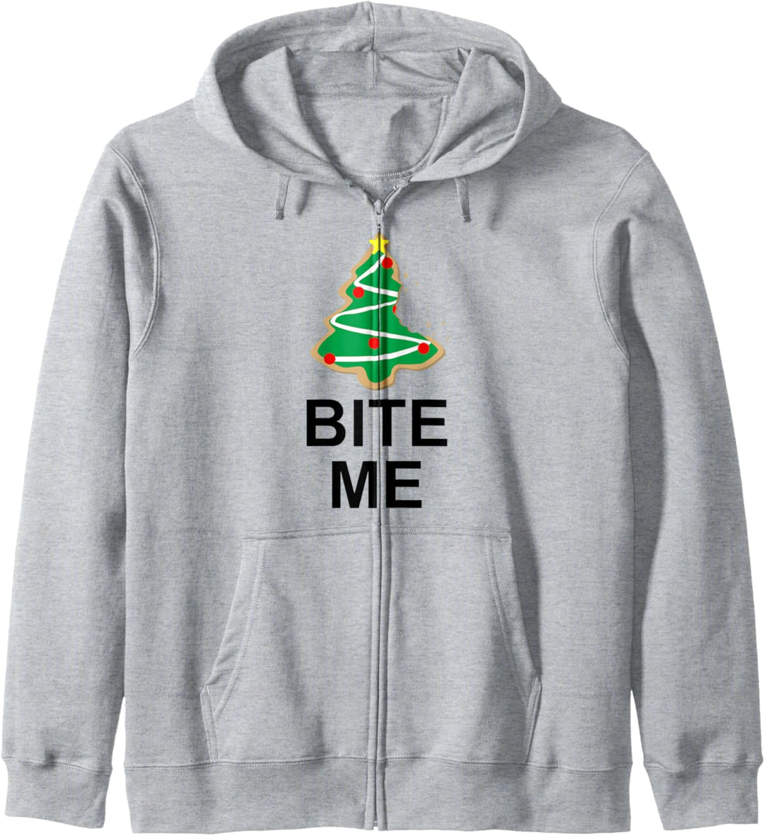 Bite Me Christmas Tree Cookie Funny Kapuzenjacke