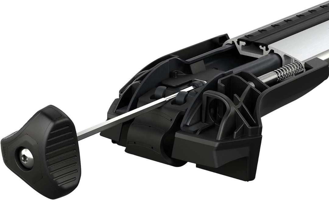 Thule Sport 7204 Edge Raised Rail gepäckträger, Mehrfarbig (Mehrfarbig), Ùnica