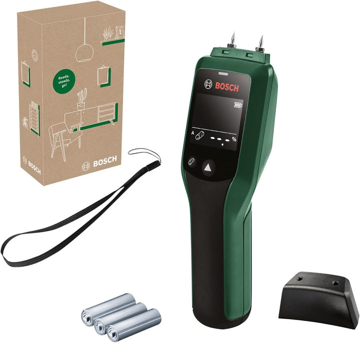 Bosch Holzfeuchtigkeitsmessgerät UniversalHumid (präzise Ergebnisse dank Holzgruppenauswahl und LED-