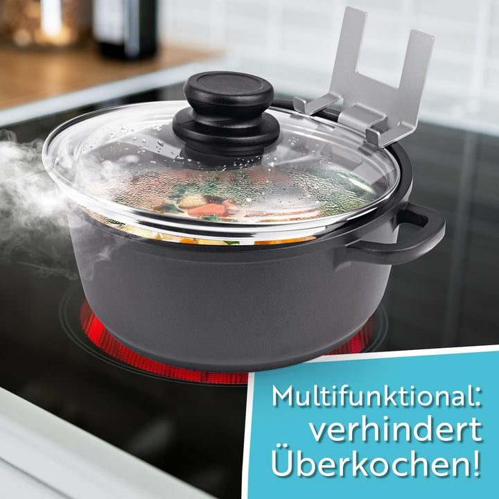topfi® Topfdeckelhalter für Töpfe & Pfannen 2er Set | Der Küchenhelfer für eine freie & saubere Arbe