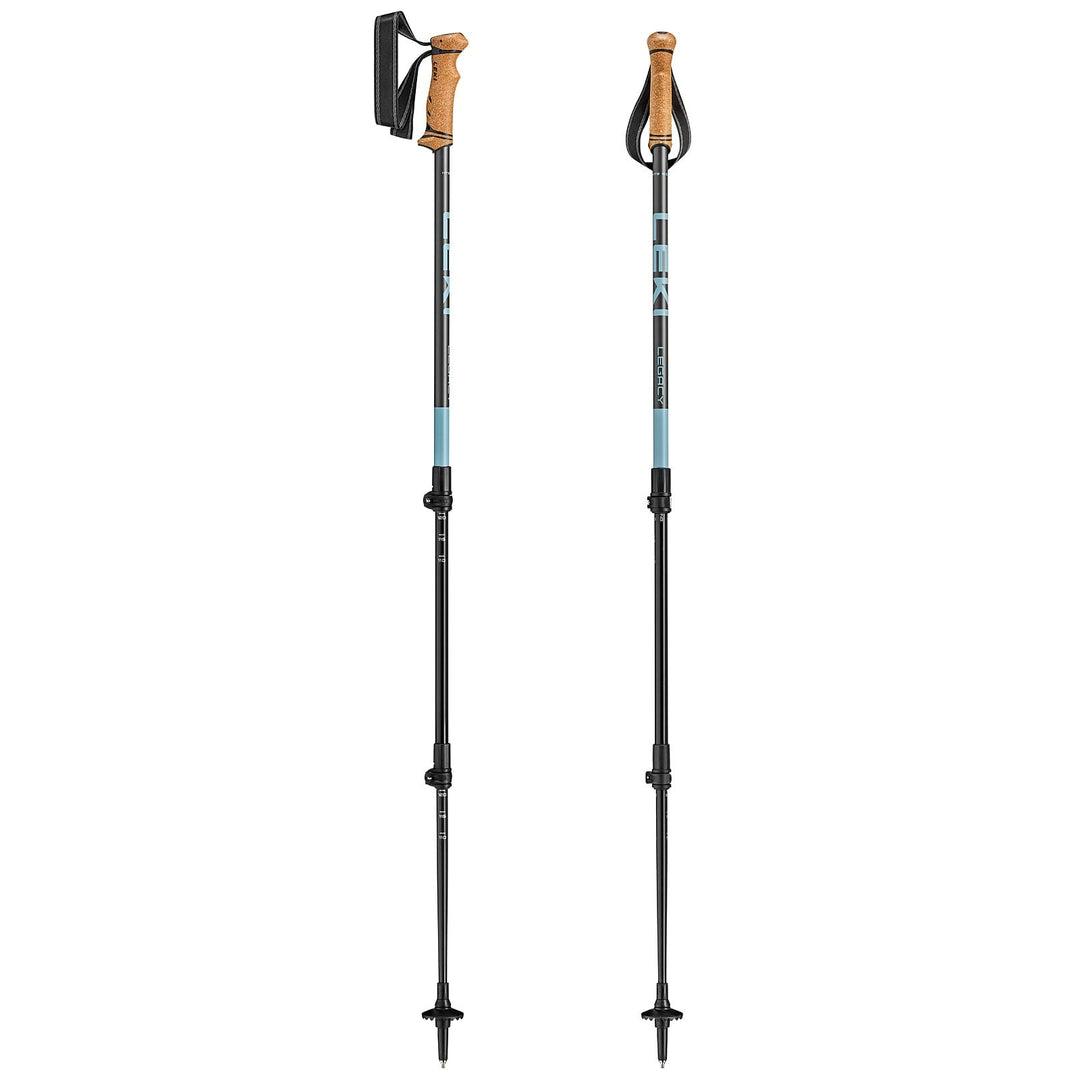 LEKI Legacy Wanderstöcke Damen & Herren | verstellbare Trekkingstöcke aus Aluminium (110-145cm) mit