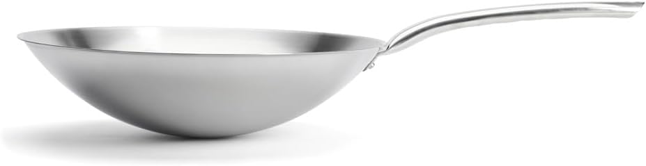 DE BUYER Wok, Edelstahl, Silber, 10 cm