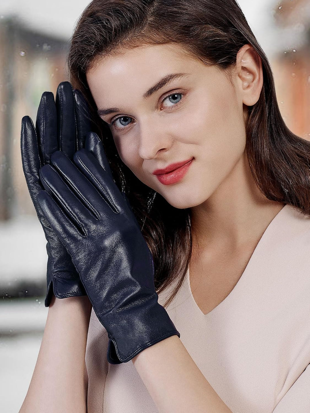 GSG SINCE 1998 Lederhandschuhe für Damen aus Chromfreiem Schaffell – Wollgefüttert/Fleecegefüttert,