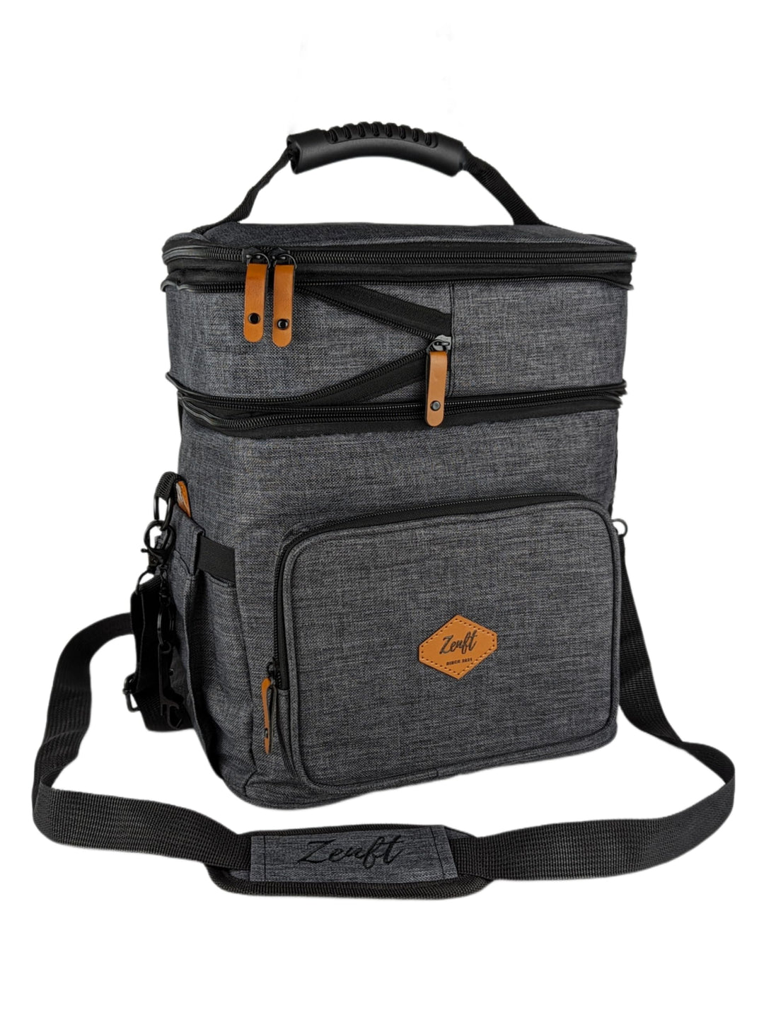 Isolierte Kühltasche faltbar - wasserdichte, auslaufsichere Lunchtasche mit Mehreren Fächern, verste