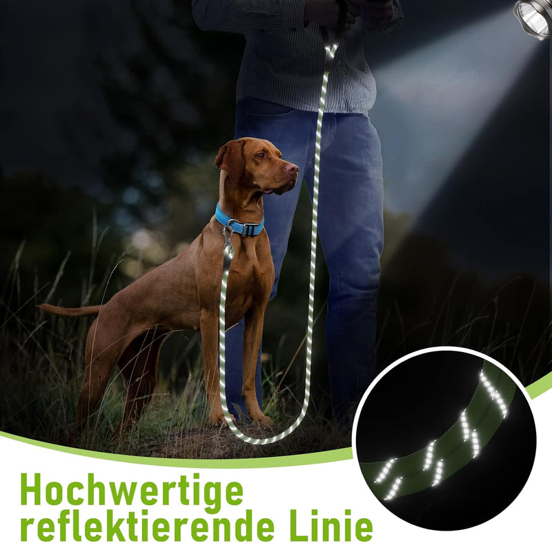 X XBEN Schleppleine für Hunde, 10M Starke Hundeleine mit Bequemen Gepolsterter Griff, Trainingsleine