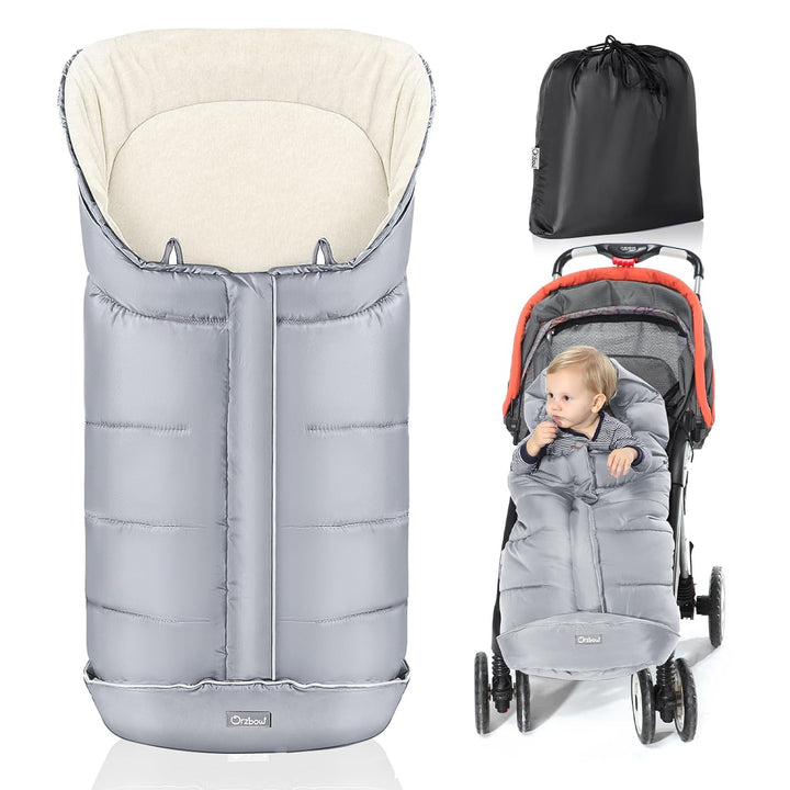 Orzbow Fusssack für Kinderwagen Buggy,Baby Fusssack Schlafsack,Babyfusssack für Babyschale,Winterfus