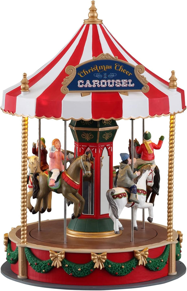 Lemax - Caddington Village - Sights & Sounds: Christmas Cheer Carousel - (14821)