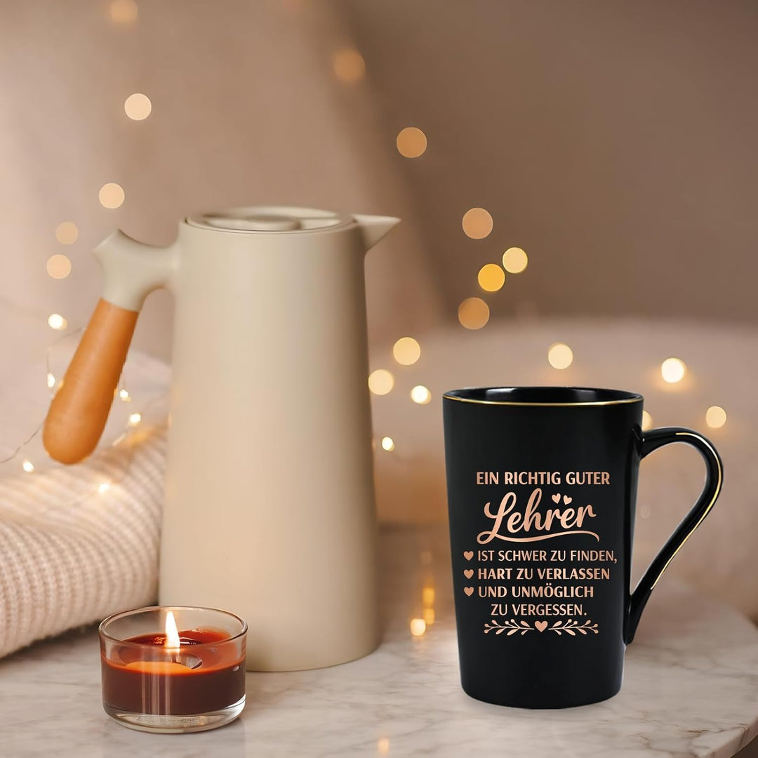 Lehrer Geschenk Tasse, Abschiedsgeschenk Lehrer, Geschenke für Lehrer zum Abschied, Bester Lehrer Ge