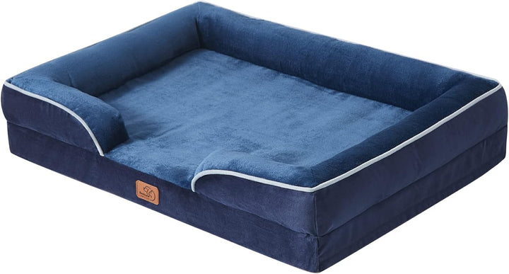 Bedsure orthopädisches Hundebett Ergonomisches Hundesofa - 71x58 cm Hundecouch mit eierförmiger Kist