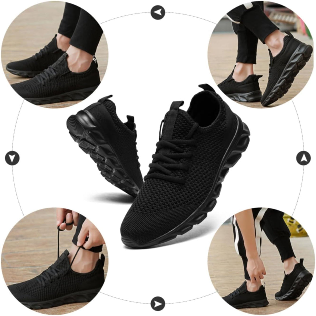 MGNLRTI Herren Sneaker Walkingschuhe Atmungsaktiv Strassenlaufschuhe Leicht Freizeit Sportschuhe für