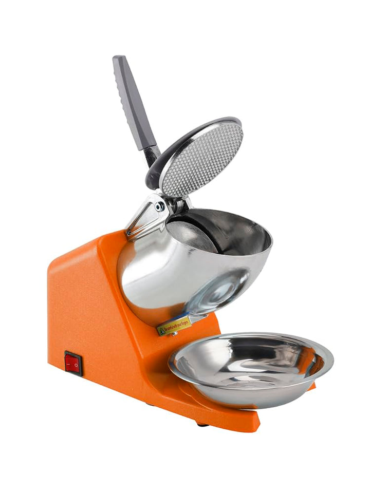 Eiscrusher Ice Crusher Elektrisch 500W, 65-85 kg/h Crushed Ice Maschine für Slushies Cocktails | Cru