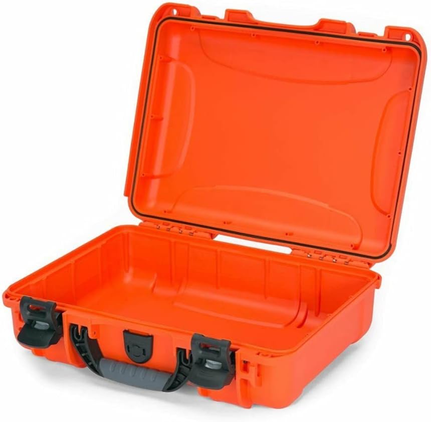 Nanuk 910 Hartschalenkoffer mit Schaumstoffeinsatz, wasserdicht, Orange, Orange