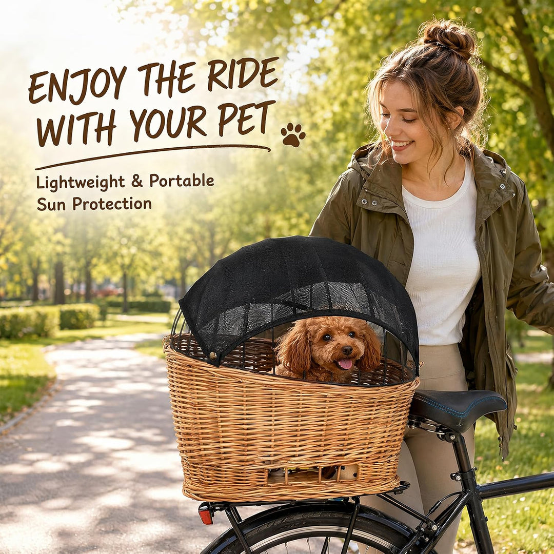 Sonnensegel für Hundefahrradkorb &amp; Einkaufskorb, Sonnensegel für Hundefahrradkorb &amp; Fahrradkorb – Gr