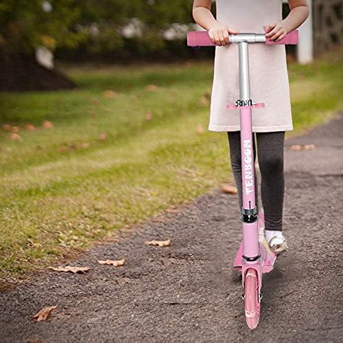 TENBOOM Roller Kinder ab 3 Jahre, 2 Räder Klappbar Scooter,3 Höhenverstellbare Kinderroller,Led-räde