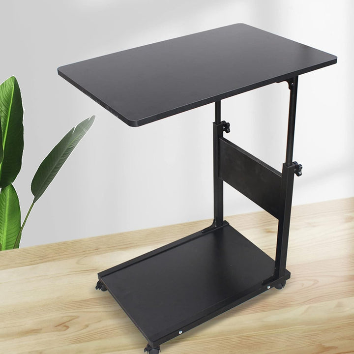 Beistelltisch Tisch mit Rollen Betttisch Höhenverstellbar 55-80 cm Schreibtisch Computertisch Sofati