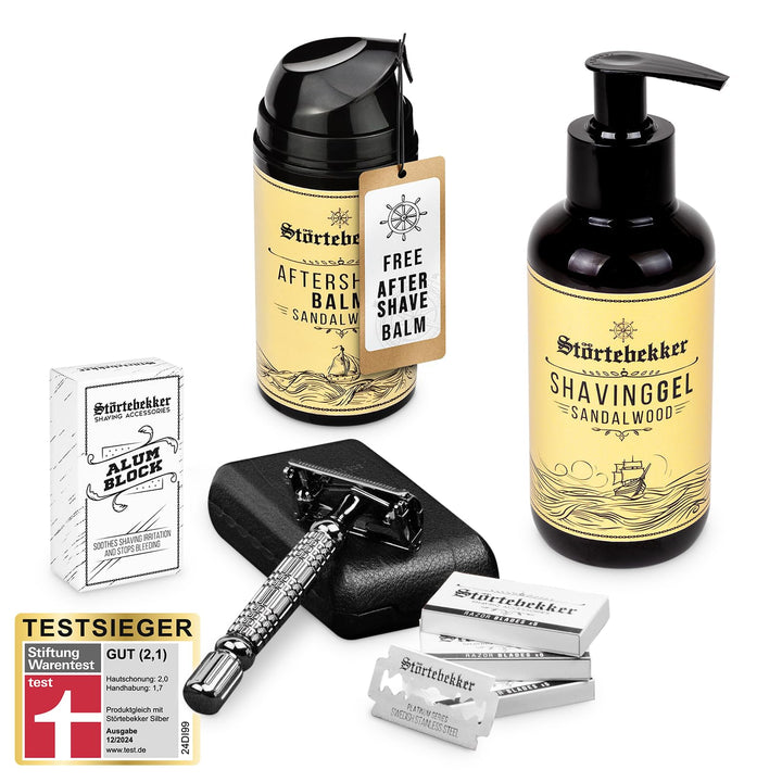 NEU: Störtebekker® Premium Rise 'N Shine Shaving Set - Rasierset für Herren - mit Rasierhobel (Schwa