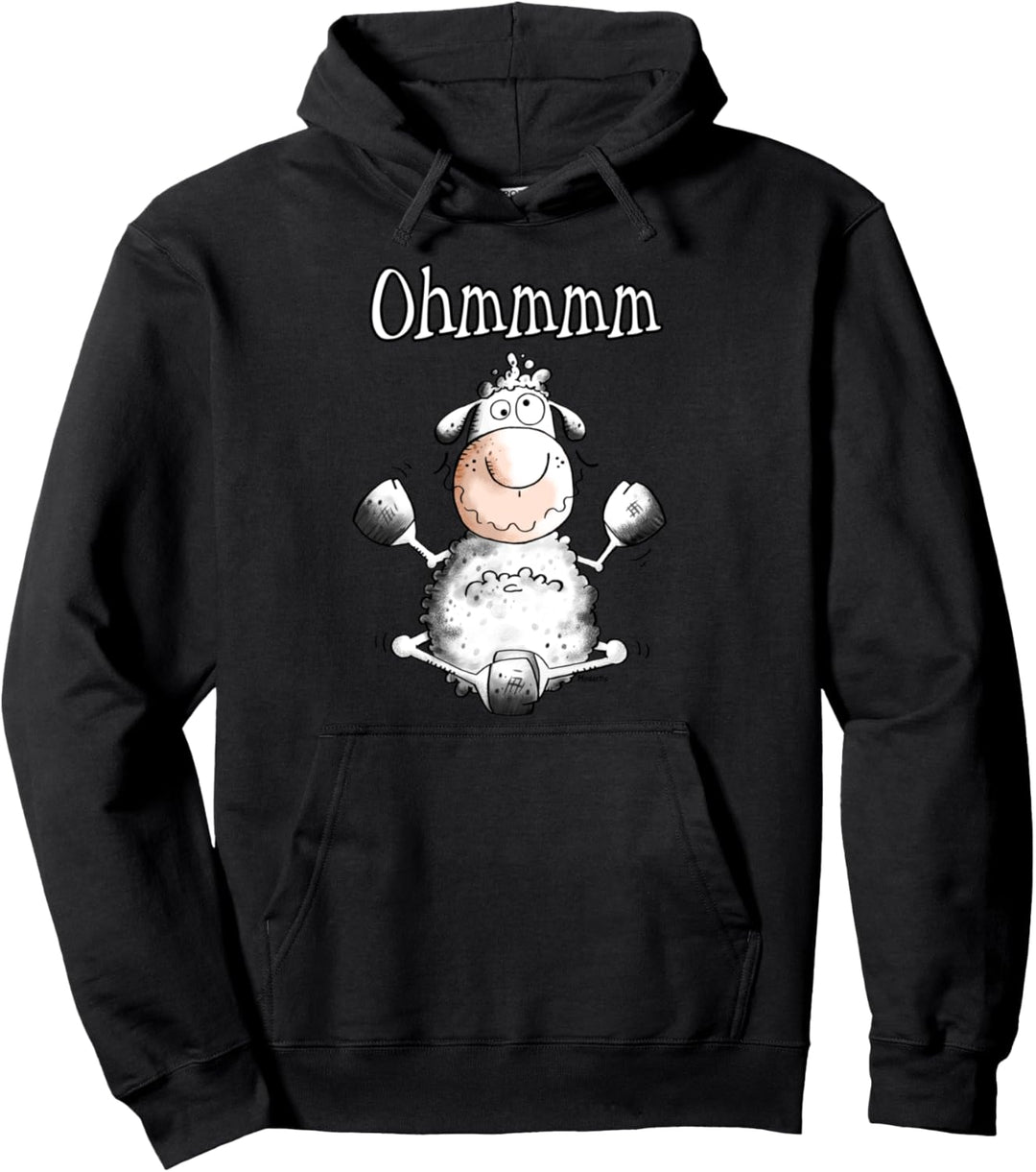 Yoga Schaf I Ohmm Fun Schafmotiv I Mediation Pullover Hoodie