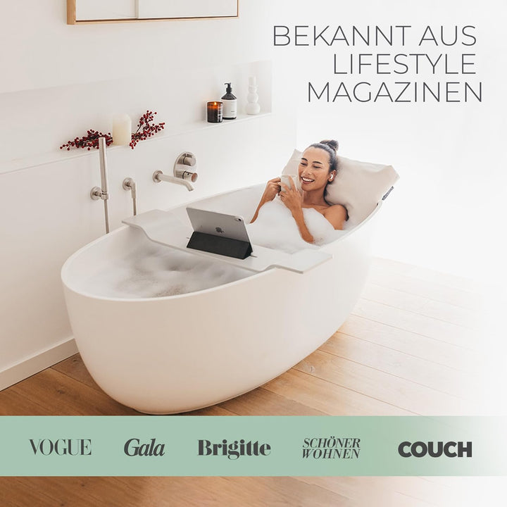 BADESOFA® Badewannen-Kissen S | Premium-Qualität | Bequemes Wannen-Kissen | Schnelltrocknend | Made