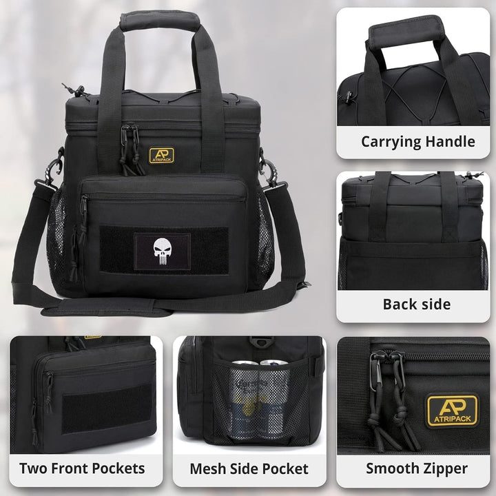Taktische Lunch-Tasche für Männer, Isolierte und Auslaufsichere Lunchbox mit MOLLE-System, Grosse Kü