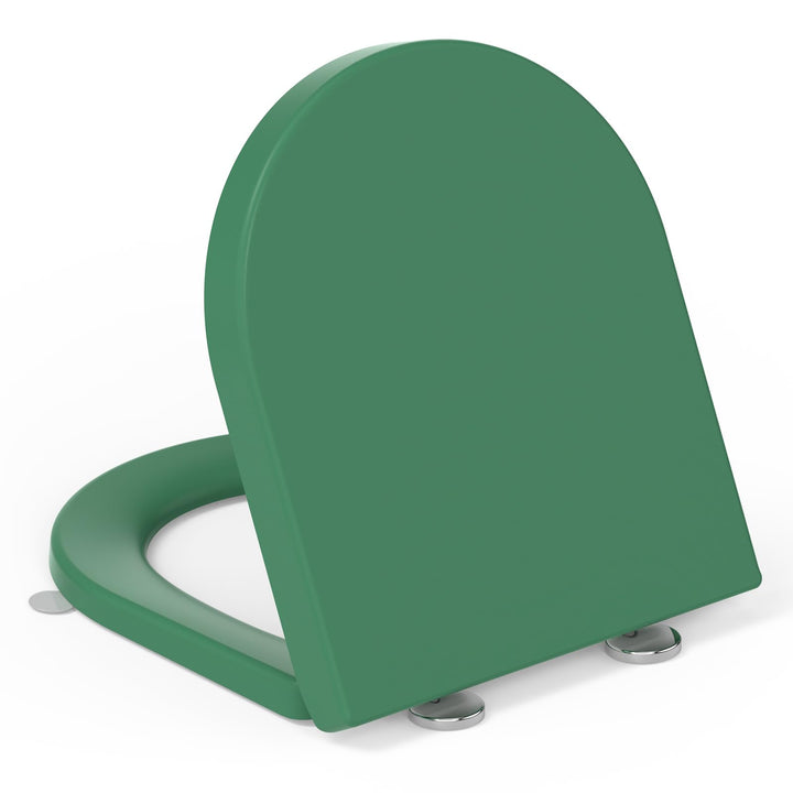 Toilettendeckel mit Absenkautomatik D-Form,YEAUPE PRO WC Sitz mit Puller Lid, Toilettensitz mit Quic