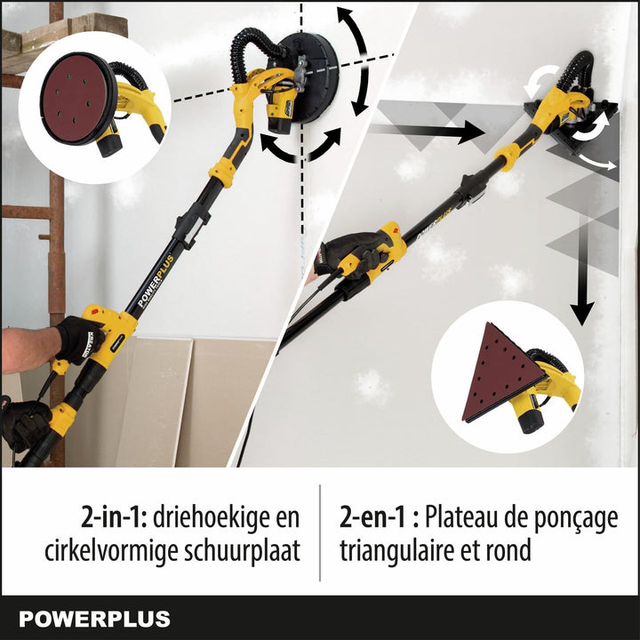 Powerplus POWX0477 Trockenbauschleifer, 0, 3 Stück, Trockenbauschleifer