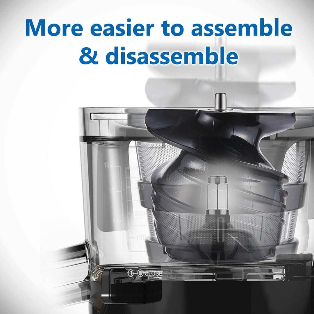 DAHLERT X HUROM | Slow Juicer | Entsafter Gemüse und Obst | DT-SJ-21 | Leiser Motor | Hohe Saftausbe