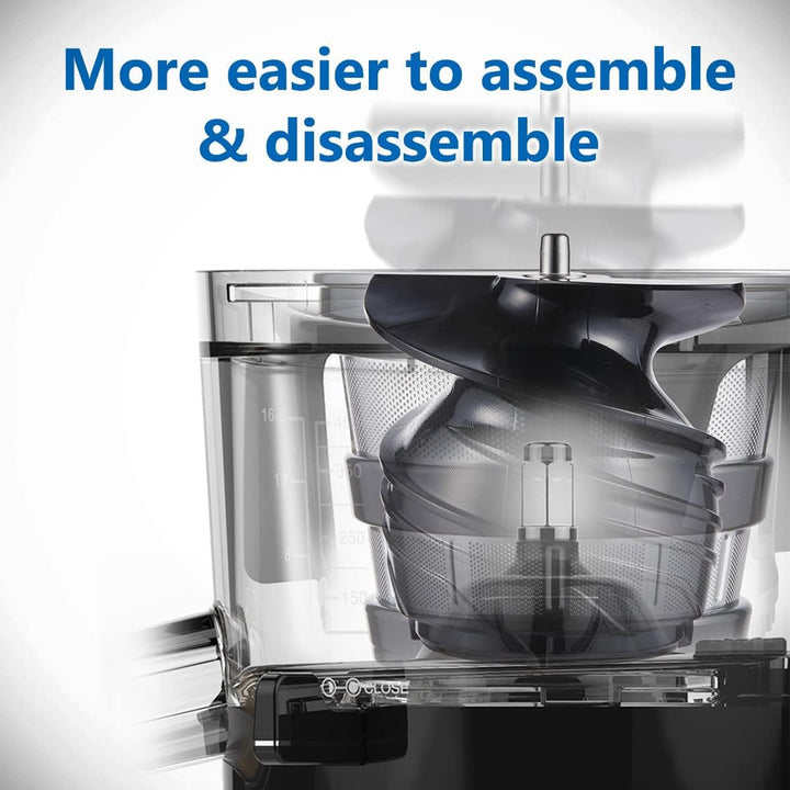 DAHLERT X HUROM | Slow Juicer | Entsafter Gemüse und Obst | DT-SJ-21 | Leiser Motor | Hohe Saftausbe